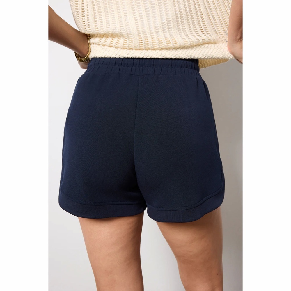 Varley Ollie High Rise Navy Shorts - Picture 3 of 10